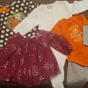 Bundle of 5 Fall outfits Girls 6-9 M